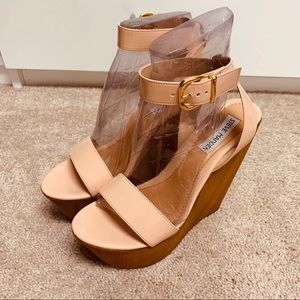 Steve Madden blush patent platforms